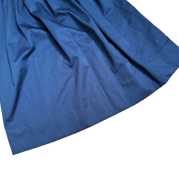 Vintage Girls Sailor Dress Blue Maxi Large Collar Puff Sleeves Banbury Cross 6X - Picture 6 of 7